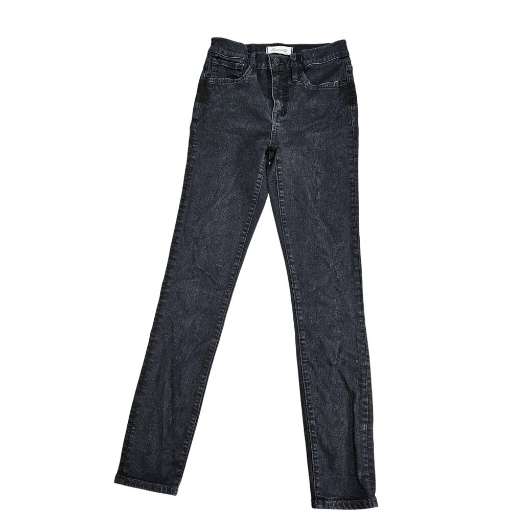Madewell Jeans Womens 24 Black Roadtripper High Rise Skinny Stretch Denim Pants‎